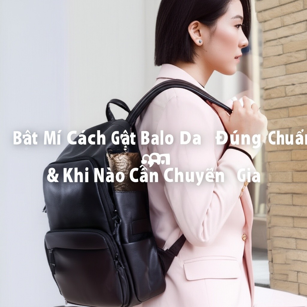 Hình minh họa cho bài viết: Bật Mí Cách Giặt Balo Da Đúng Chuẩn Tại Nhà & Khi Nào Cần Chuyên Gia