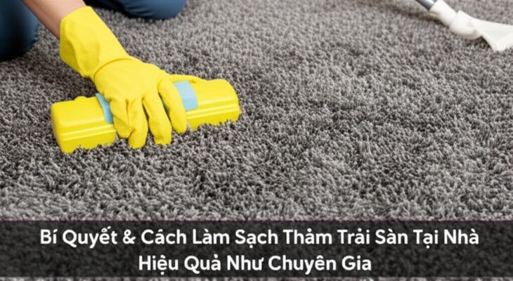 Bí Quyết & Cách Làm Sạch Thảm Trải Sàn Tại Nhà Hiệu Quả Như Chuyên Gia