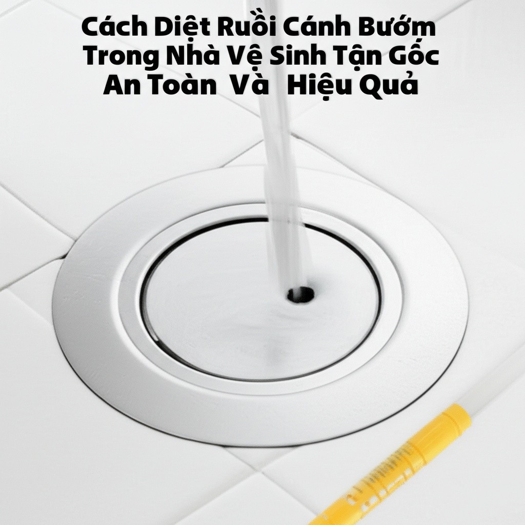 Hình minh họa cho bài viết: Cách Diệt Ruồi Cánh Bướm Trong Nhà Vệ Sinh Tận Gốc, An Toàn Và Hiệu Quả
