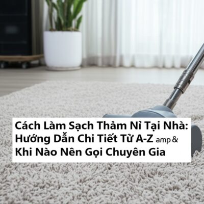 Cách Làm Sạch Thảm Nỉ Tại Nhà: Hướng Dẫn Chi Tiết Từ A-Z & Khi Nào Nên Gọi Chuyên Gia