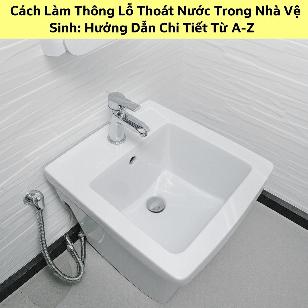 Hình minh họa cho bài viết: Cách Làm Thông Lỗ Thoát Nước Trong Nhà Vệ Sinh: Hướng Dẫn Chi Tiết Từ A-Z