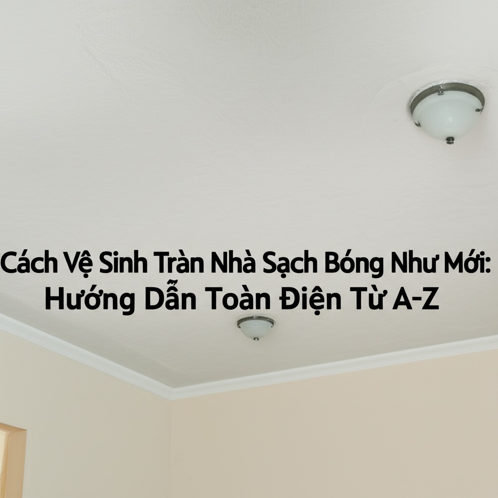 Hình minh họa cho bài viết: Cách Vệ Sinh Trần Nhà Sạch Bóng Như Mới: Hướng Dẫn Toàn Diện Từ A-Z