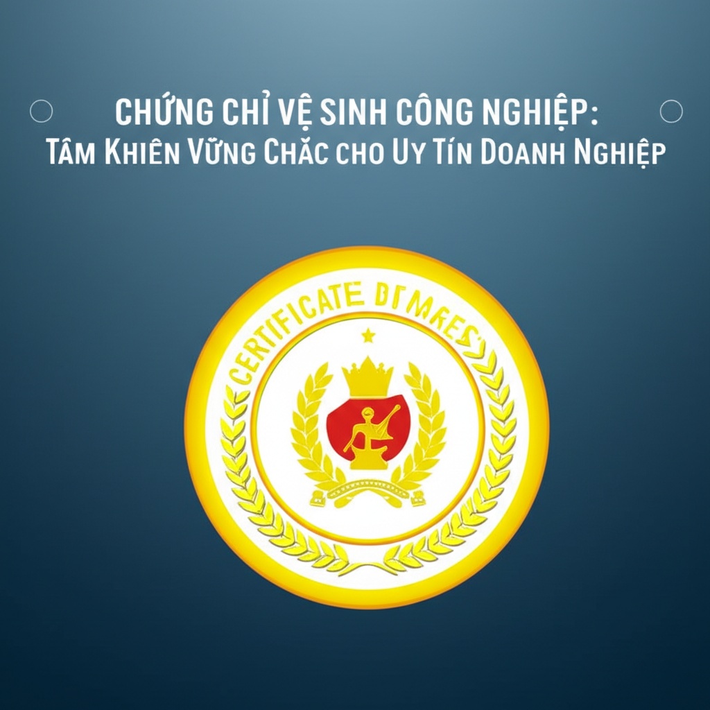 Hình minh họa cho bài viết: Chứng Chỉ Vệ Sinh Công Nghiệp: Tấm Khiên Vững Chắc Cho Uy Tín Doanh Nghiệp