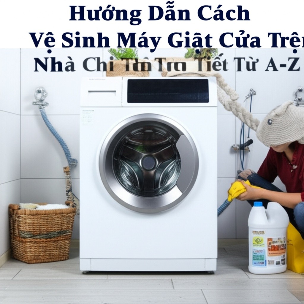 Hình minh họa cho bài viết: Hướng Dẫn Cách Vệ Sinh Máy Giặt Cửa Trên Tại Nhà Chi Tiết Từ A-Z