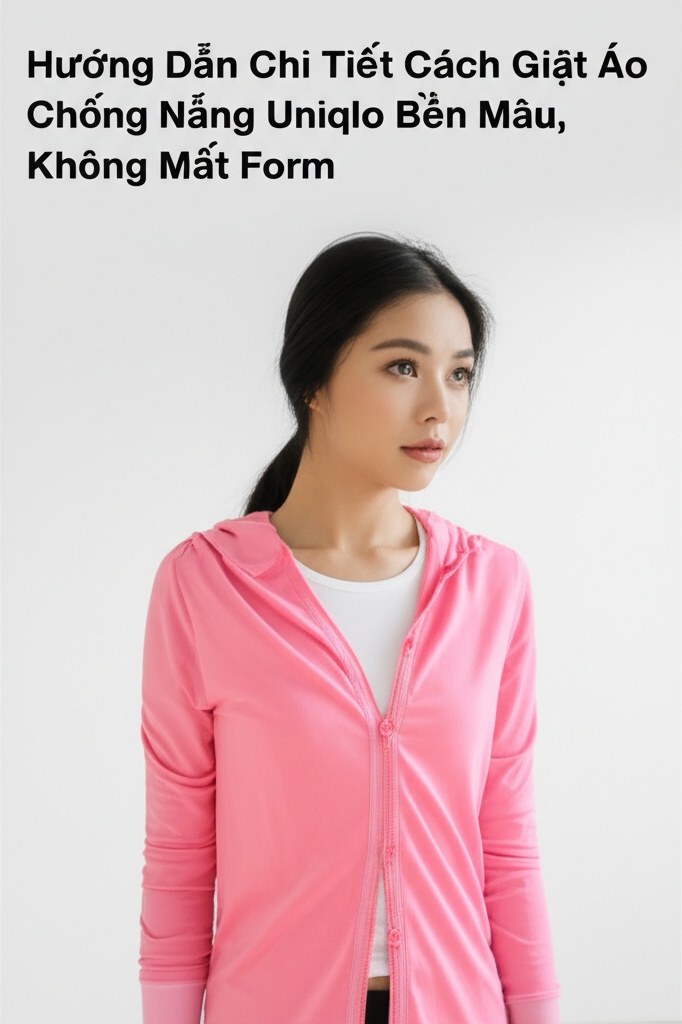 Hình minh họa cho bài viết: Hướng Dẫn Chi Tiết Cách Giặt Áo Chống Nắng Uniqlo Bền Màu, Không Mất Form
